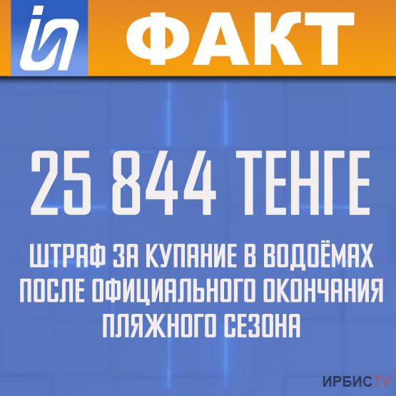 25 844 тенге штраф за купание в водоёмах после официального окончания пляжного сезона