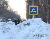 Осторожно снег: аварийно-опасные сугробы на дорогах беспокоят павлодарцев