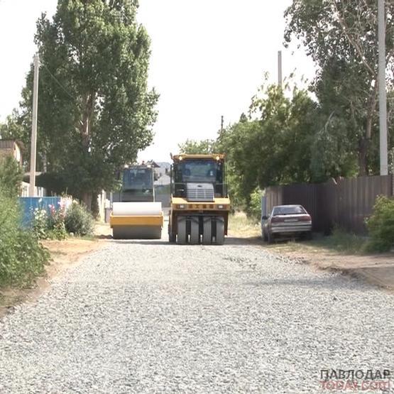 В частном секторе Павлодара ремонтируют дороги