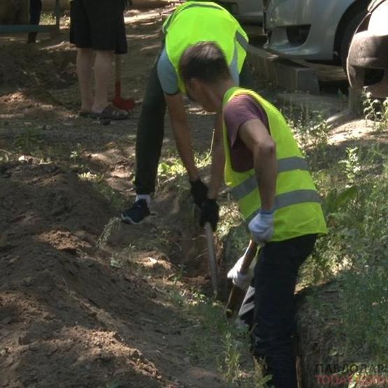 В Павлодаре началась работа по освещению внутриквартальных территорий