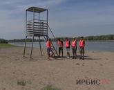 Добровольные спасатели вышли на центральный и усольский пляжи в Павлодаре