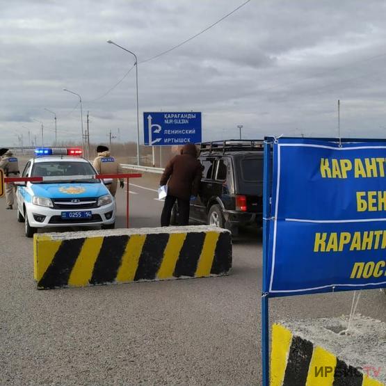 За неповиновение полиции на блокпосту наказан водитель в Павлодарской области