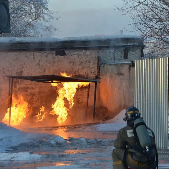 В Павлодаре загорелся подземный газгольдер