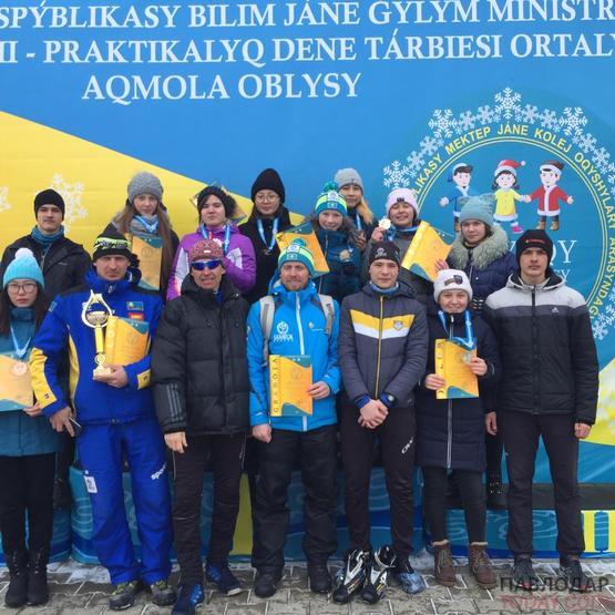 Павлодарские лыжницы победители спартакиады