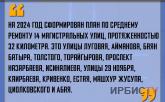 «На 2024 год сформирован план по среднему ремонту 14 магистральных улиц»