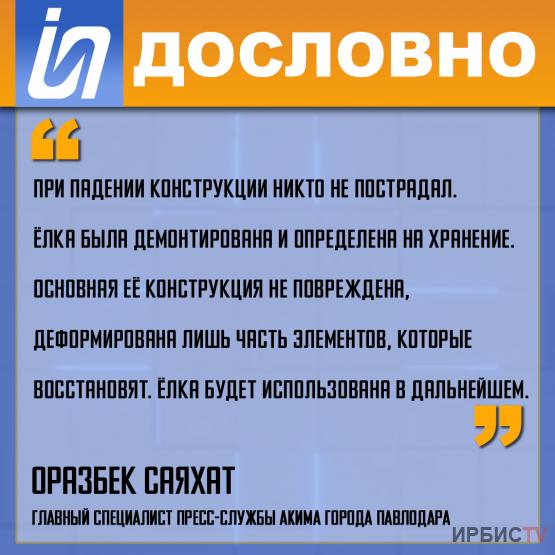 «Ёлка была демонтирована и определена на хранение»