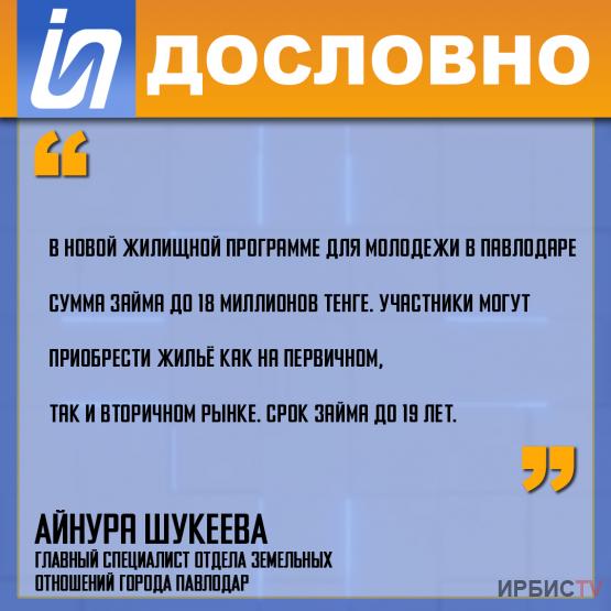 «В новой жилищной программе для молодежи сумма займа до 18 миллионов»