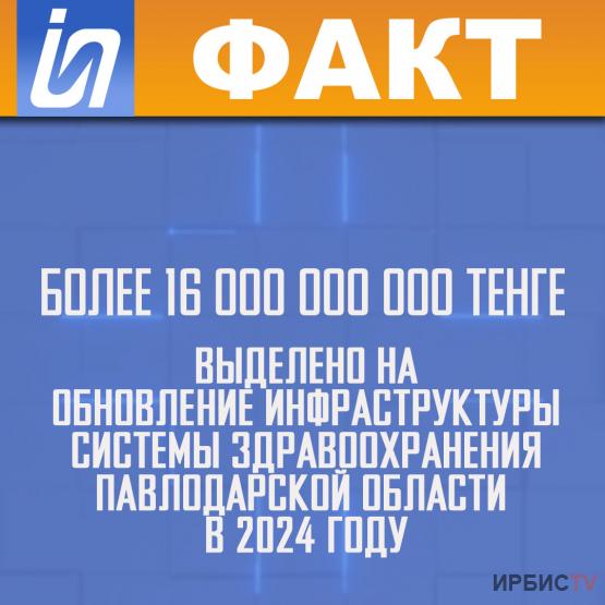 Более 16 000 000 000 тенге выделено на обновление инфраструктуры системы здравоохранения Павлодарской области  в 2024 году