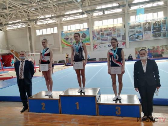 Павлодарская сборная по батутной гимнастике - первая на ЧРК