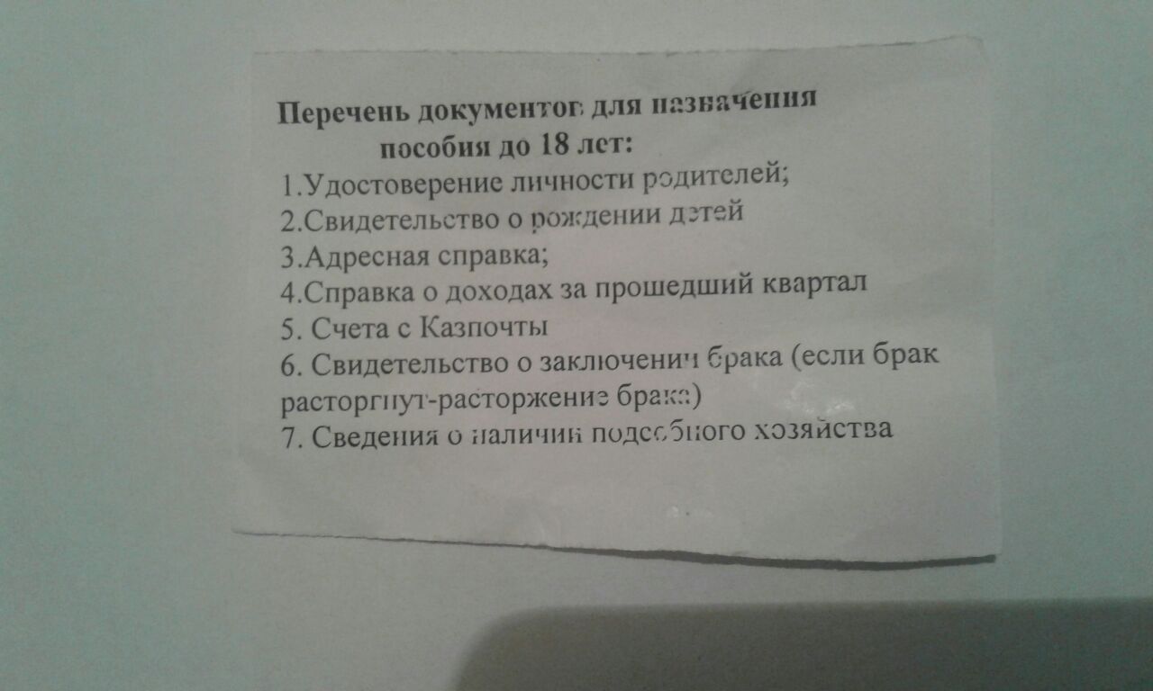 Какие справки нужны для оформления детских Сотрудники отдела соцзащиты Павлодара опровергли слухи о назначении государствен